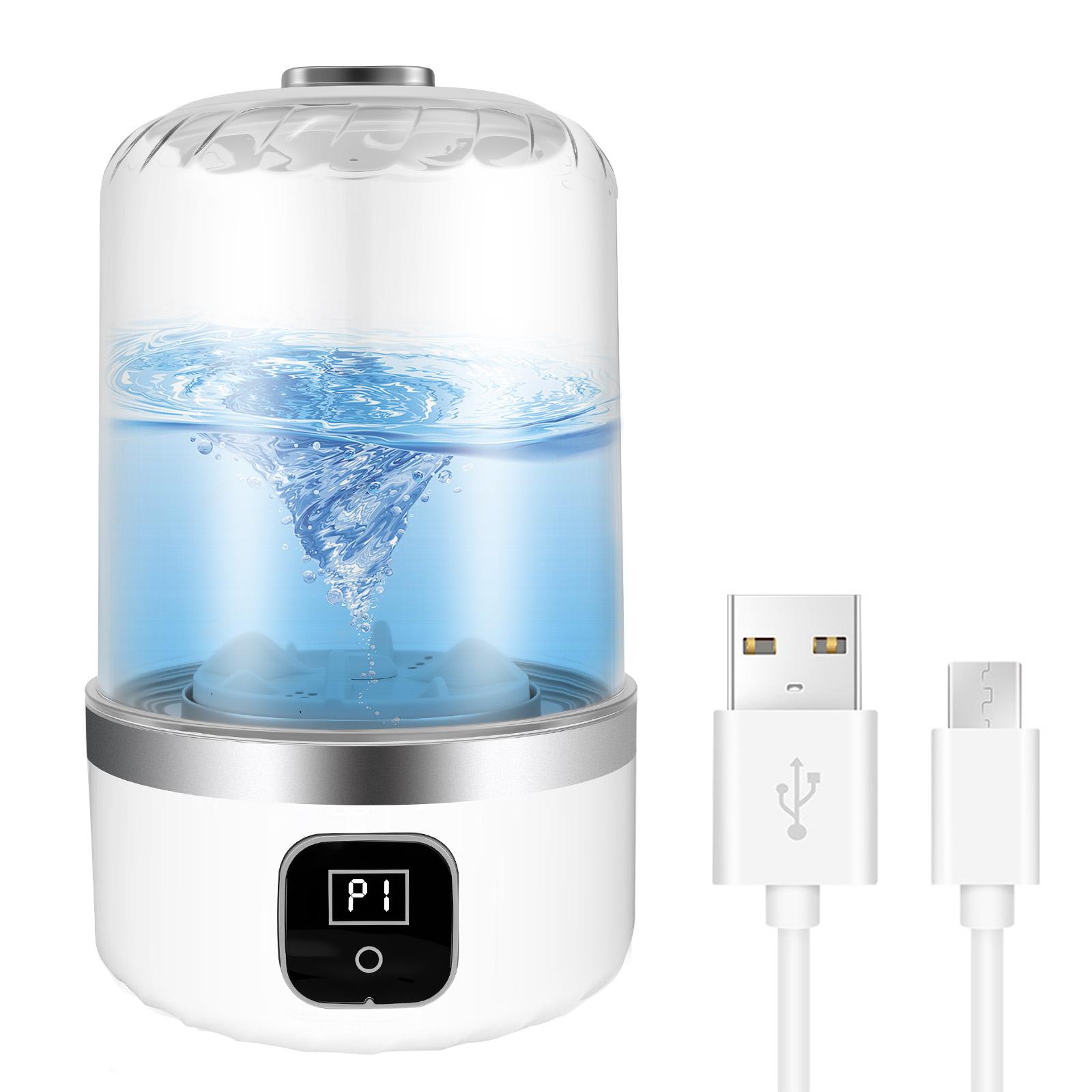 Mini Washing Machine 1L USB Rechargeable Portable Underwear Socks Electric Wireless Charging Washing Cup Laundry Bucket белый