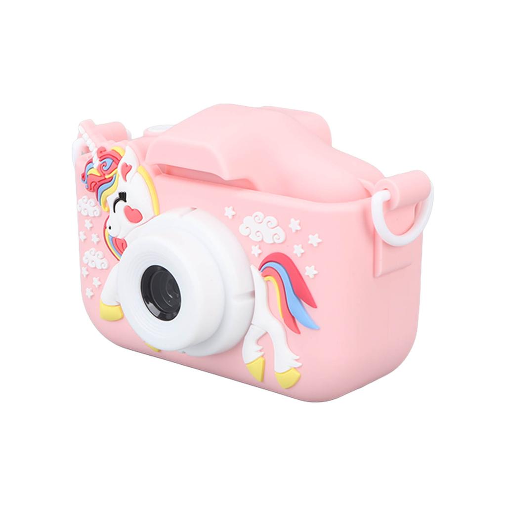 Kids Camera Dual Camera 2.0in IPS Screen 1080P Video Camera Toy with 32G Memory Card Pink
