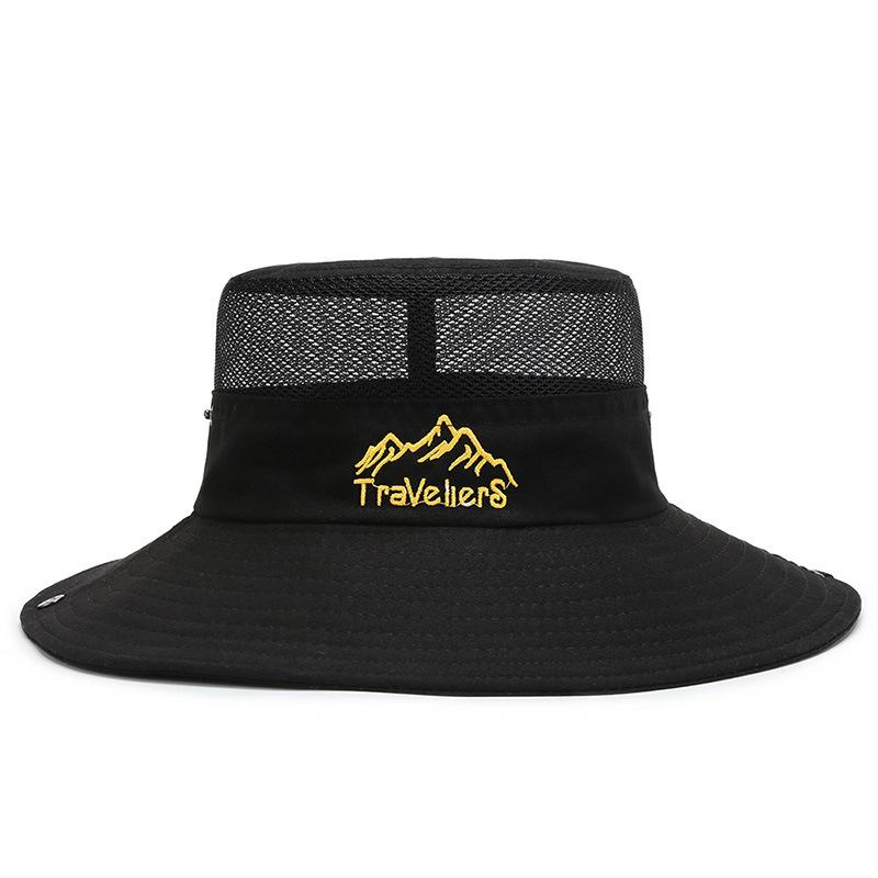 Hat men's spring and summer sun hat outdoor sun protection breathable hat men's cycling hat bucket hat fishing mountaineering sun hat