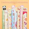 Lustiges Cartoon-Tier-Lineal Schulbedarf Niedlich 15cm Zeichenwerkzeug Kawaii Schreibwaren Lineale Multifunktional Magnetisch Weiche Lineale