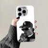 E-Eazy E N-NWA Handyhülle Für iPhone 16,15,14,13,12,11,Pro,Max,Plus,Mini,XS,SE Anti-Fall Grau Silber Matt Hartes Bumper