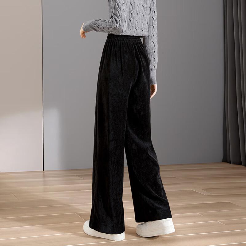 Women's American Retro Drawstring Wide-Leg Casual Pants
