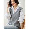 Women's 2024 Cashmere Knitted Tank Top – High-End Soft Layering Vest for Spring & Autumn