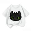 Cozy Kids Short Sleeve Tee Trendy Round Neck Adorable How To Train Your Dragon Pattern Cute Street Daily Wear 3 14