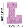 Xiao Tian Colorful 7cm Chenille A-Z Alphabet Embroidered Cloth Patch for Bags