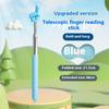 Durable Stainless Steel Teaching Pointer Telescopic Rod Finger Design Teaching Stick Classroom Finger Teachers