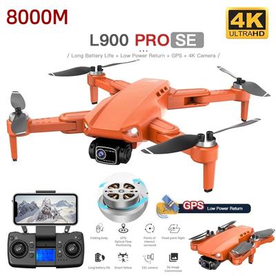 Neue L900 PRO SE Drohne 4K Professionelle GPS 5G WIFI Bürstenlosen Motor 8000M Dual Kamera Drone faltbare Fernbedienung Quadcopter FPV Smart Folgen