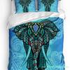 Colorful Elephant Paisley Pattern Duvet Cover With Pillow Case Custom 3pcs Bedding Set Quilt Cover Double Bed Home Textile