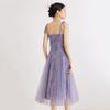 Splendido Abito Estivo, Design a Bretelle e Rete Moda Chinoiserie Abito da Fata alla Moda