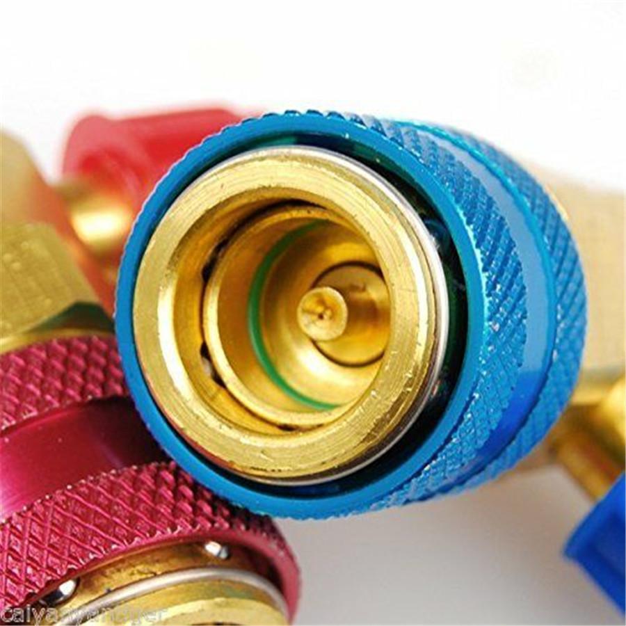 Pair Car A/C R134a High Low Side Quick Coupler SAE Fitting Adapter