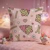 Crispy French Fries Pop Cushion Cover Premium Comfort Reversible Pillow Cove Two In One Design for Any Room  Car Interior