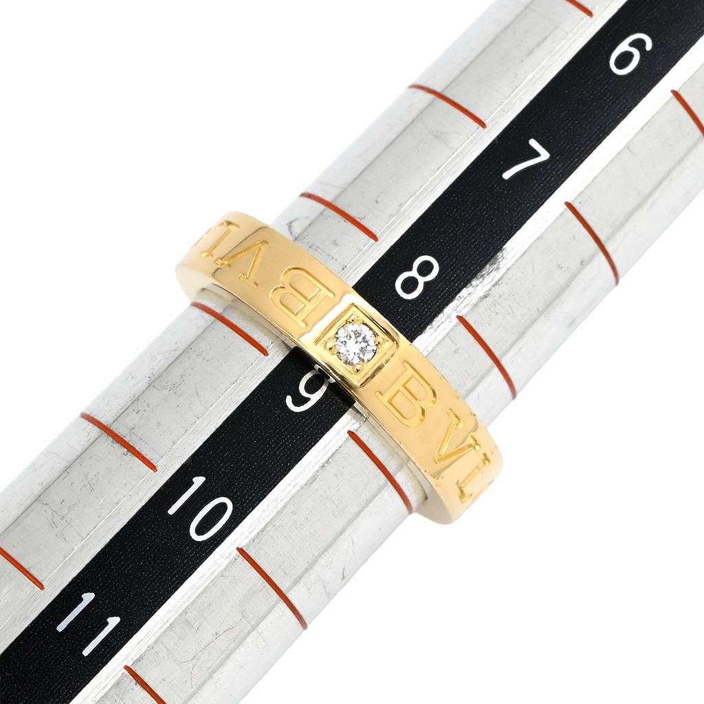 Bvlgari Bulgari Bulgari Bulgari Bulgari Double logoRing Ring 18K Yellow Gold/diamond #8.5(JP Size) Array