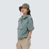 Taslan Women's Woven Short-Sleeved Anorak Royal Mint (S24MWLAN51)