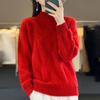 Women Sweater 100% Wool MODERN NEW SAGA Turtleneck Knit Pullover Thick Winter Jumpers Female Knit Tops