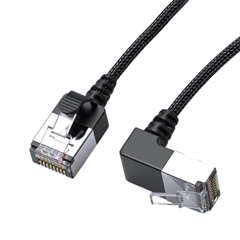 Space Saving Cat6 Ethernet Cable RJ45 10Gpbs Transmission Short Connector for Computer Broadband Router Accessories