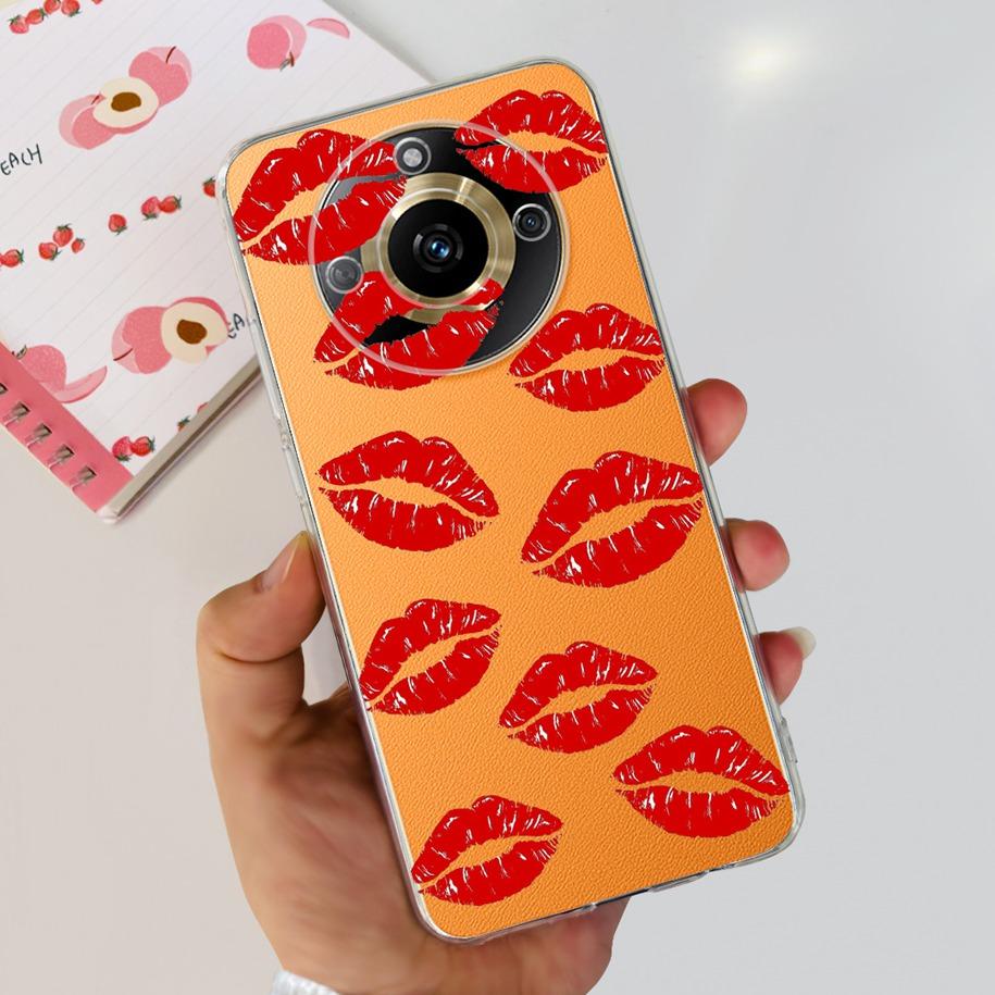 For Realme 11 Pro Plus Case RMX3740 RMX3741 Phone Cover Fashion Flower Butterfly Soft Silicone Funda For Realme 11 Pro 5G Bumper