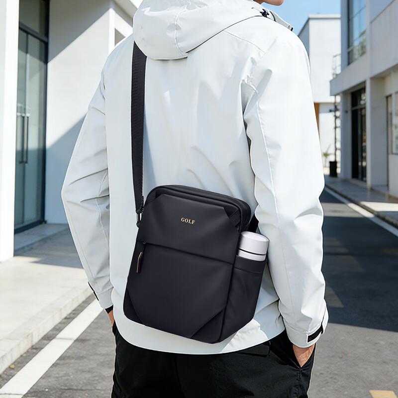 GOLF Men's Casual Crossbody Bag, Shoulder Bag, Water-Resistant Phone Bag, Commuter Square Bag