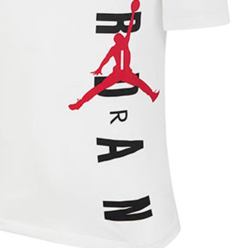 Jordan T Shirts Men's White Crew Neck Moderate Straight Fit DA9785-100
