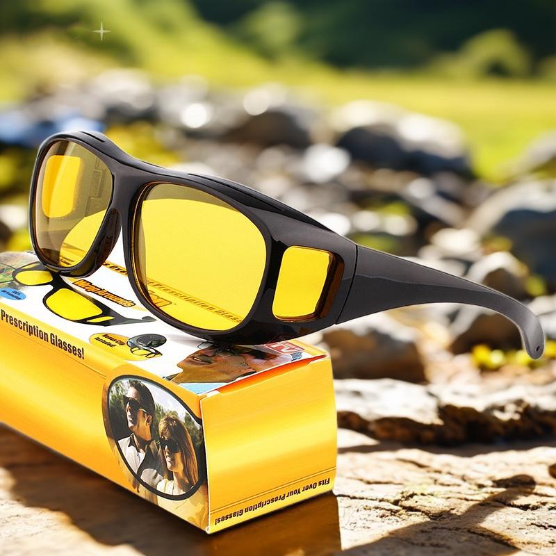 New anti-glare night vision polarized glasses for men and women, suitable for day and night cycling and driving, high-definition glasses for myopia,