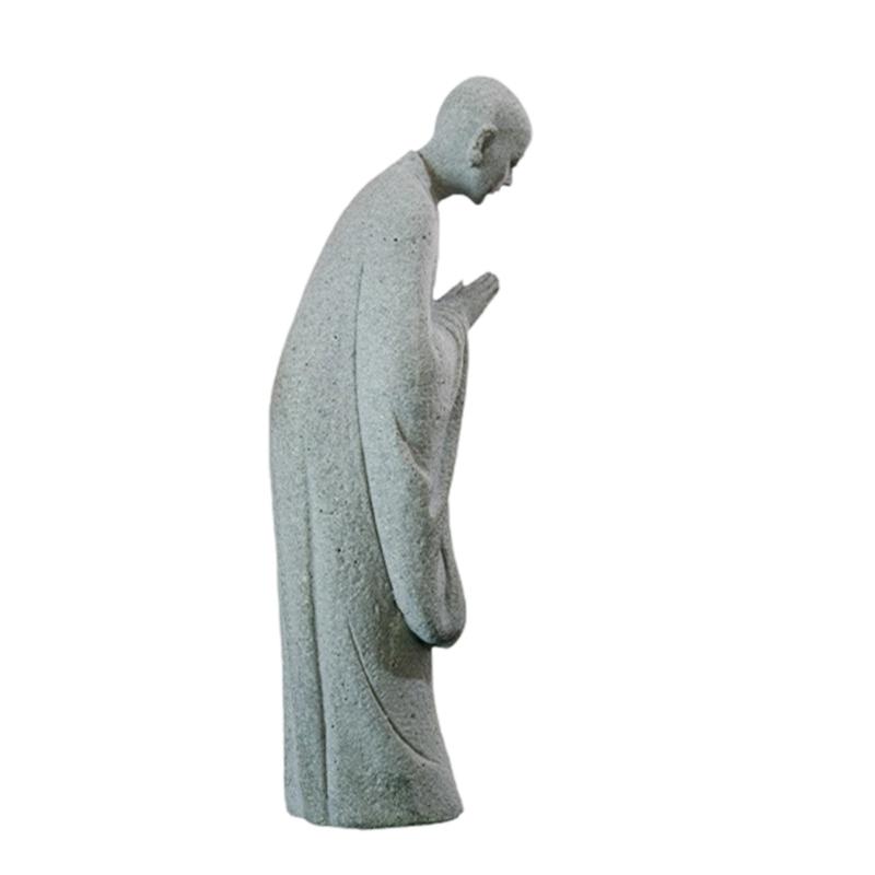 Praying Monk Statue Buddhas Statue Figurines Aquarium Decorations for Garden Outdoor Indoor Ornament Fish Tanks Decors