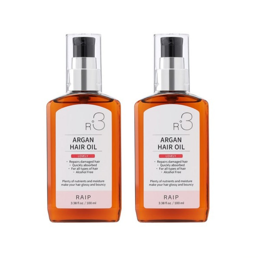 

RAIP R3 Argan Hair Oil Lovely 100ml*2Pcs/4Pcs 2Pcs