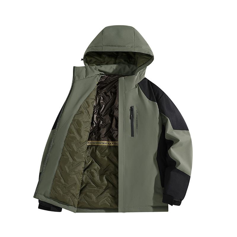 

Thickened and Velvet Graphene Technology Cotton-padded Clothes Are Fashionable and Versatile, Windproof and Cold-proof, Light and Warm Jacket. Men's 2XL [140-77.5kg]
