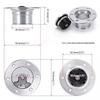 X95-Aluminum Billet Fuel Cell Tank Cap Polished Finish/ID 35.5Mm 6-Hole Fuel Surge Tank Cap Flush Mount