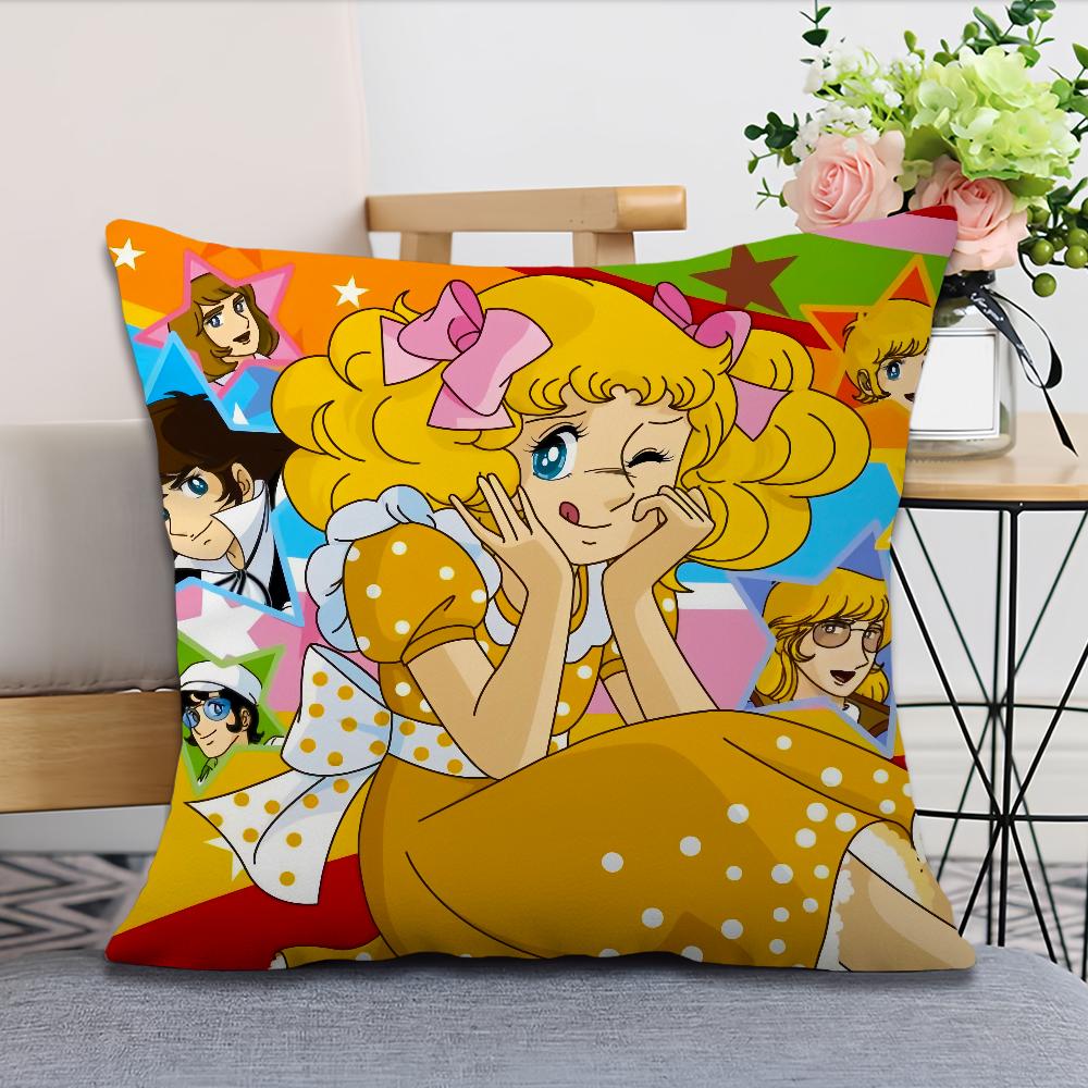 Soft Comfortable Candy Pillow Anime Caeroon Case for Cute Sofa Living Room Home Office Decor Protective Candy Sweet Covers