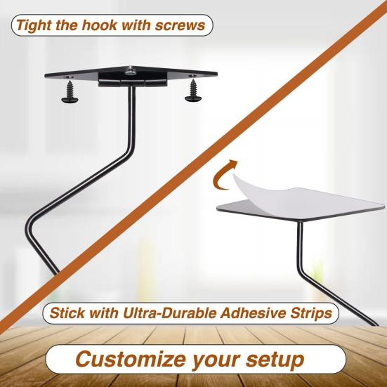 Banana Hook Strong Load-bearing Easy to Install Multi-purpose Under-Cabinet Banana Hanger Utensil Storage Hook