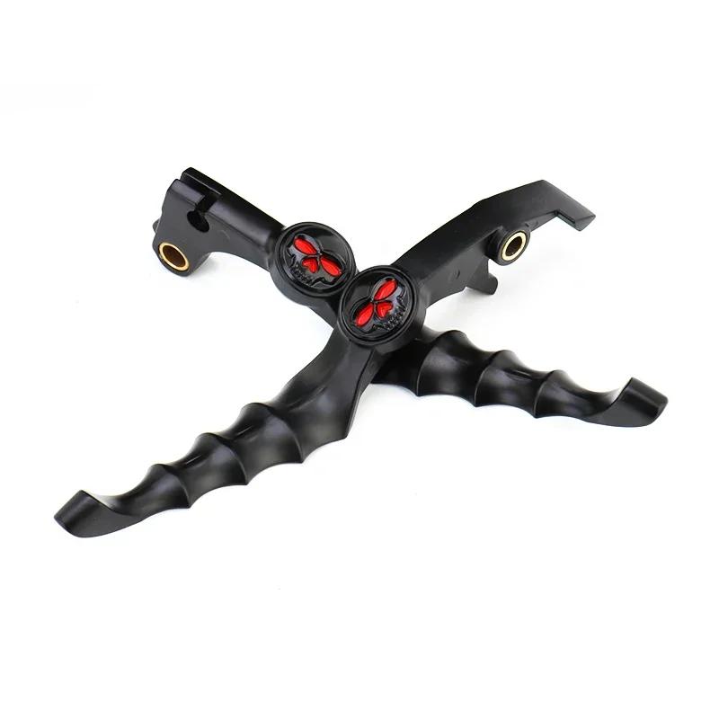 

Skull Zombie Brake Clutch Lever Motorcycle Black Handle For Honda Shadow CB750 Nighthawk VT 750 600 1100 1300 VF VTX Magna чёрный