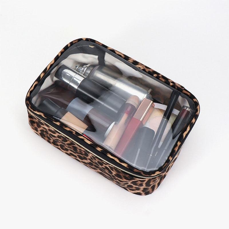 Portable Cosmetic Organizer Bag with Spacious Interior for Makeup Brushes for Beauty Enthusiasts and Frequent Traveler