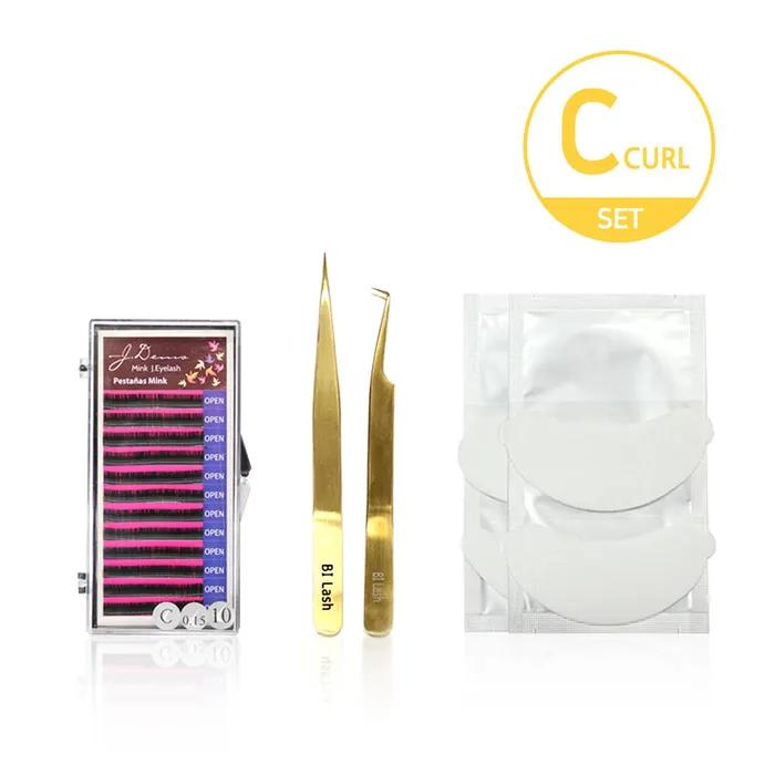 

Земля Ты Накладные ресницы Норка Наращивание ресниц Набор из 3 штук C-изгиб Gen 0.15T 11mm + Twzr (ST) + Patch B11