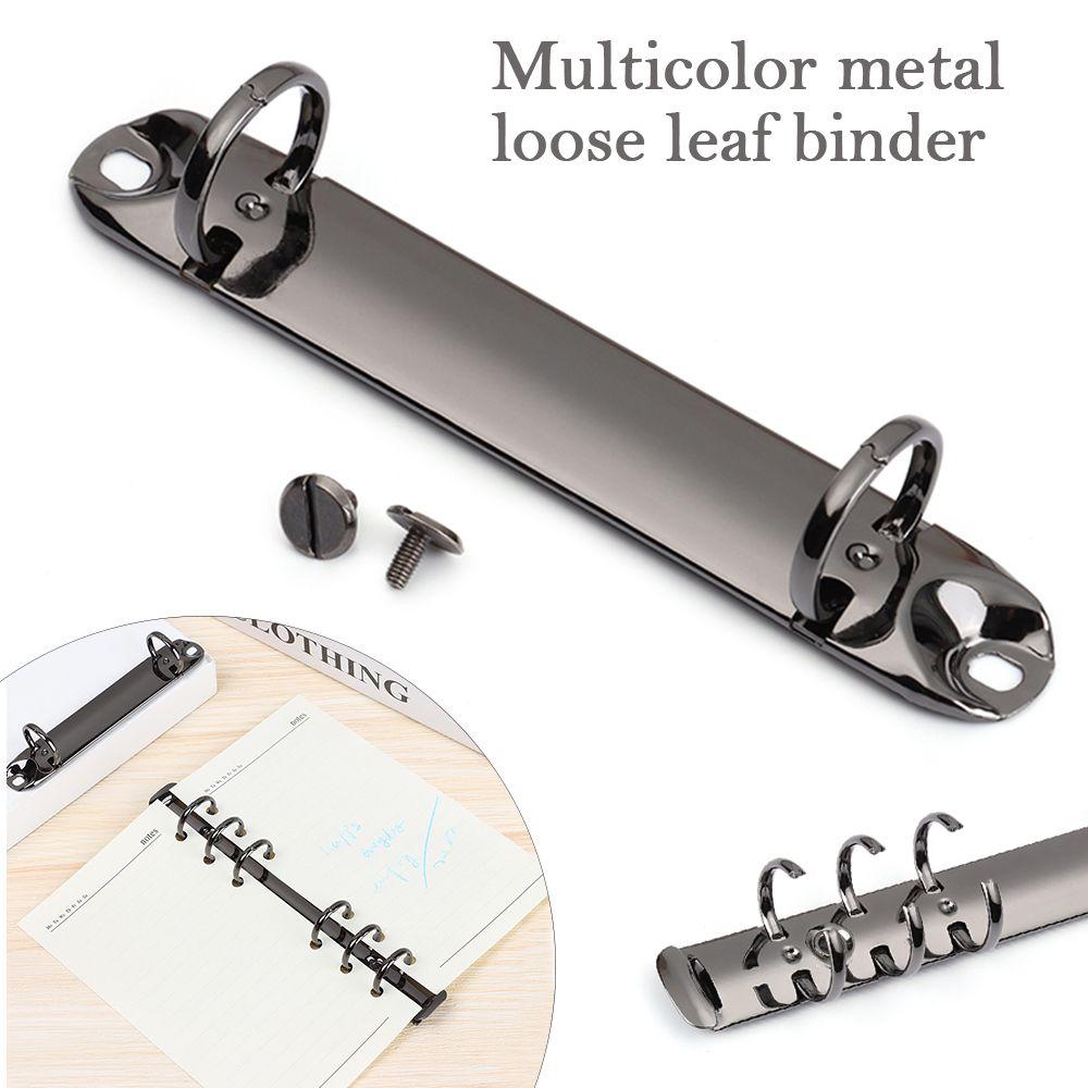 Accessory Refillable Metal Notebook Binding Hoops Loose-leaf File Folder Binder Clip Ring Binder