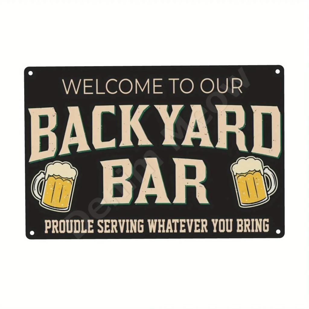 DRINK BEER Metal Tin Sign Vintage Alcohol Metal Sign SAVE WATER Backyard Bar Retro Plaques Man Cave Pub Decor Bar Iron Painting