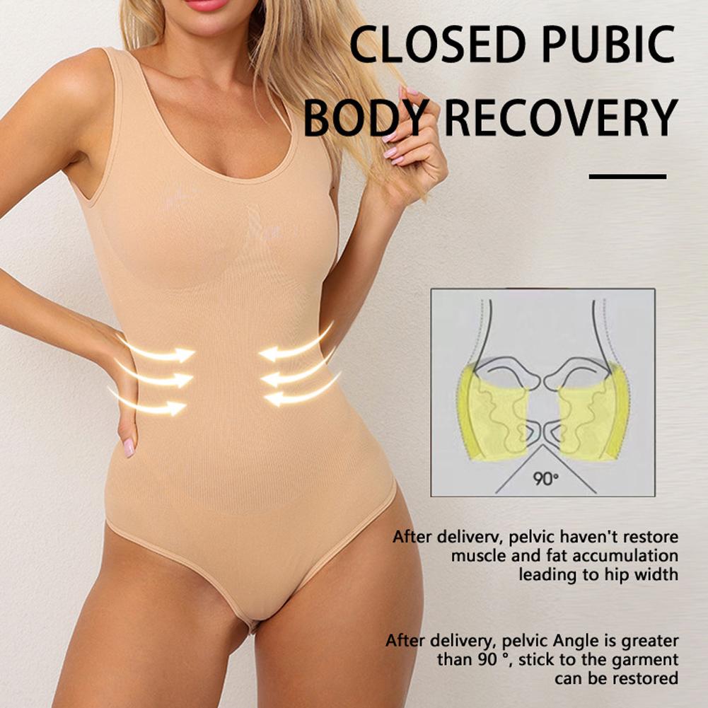 Women Seamless One-piece Bodysuit Vest Shapewear Tummy Control Hip Butt Lifter Corset Waist Trainer Sexy Thongs Female Jumpsuit Slimming Underwear