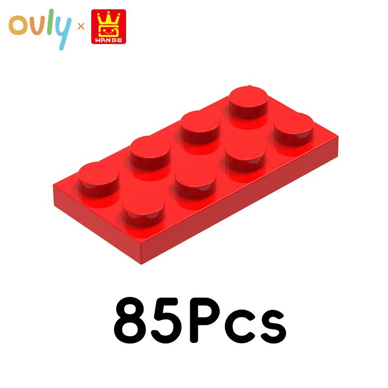 WANGE 4*2 Building Blocks 85Pcs Small Compatible Bricks 8-Hole Low Elements Accessories MOC DIY Bulk Kids Toy No.3020