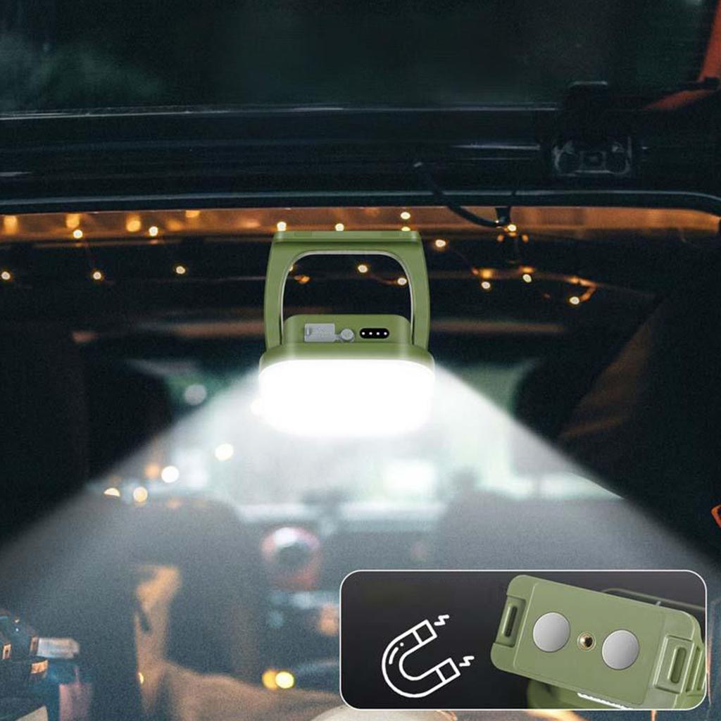 Solar Re able Work Light 165LED 1800LM Portable Camping Lamp Flood Light IP65 Water Proof Magnetic for Emergency Repair