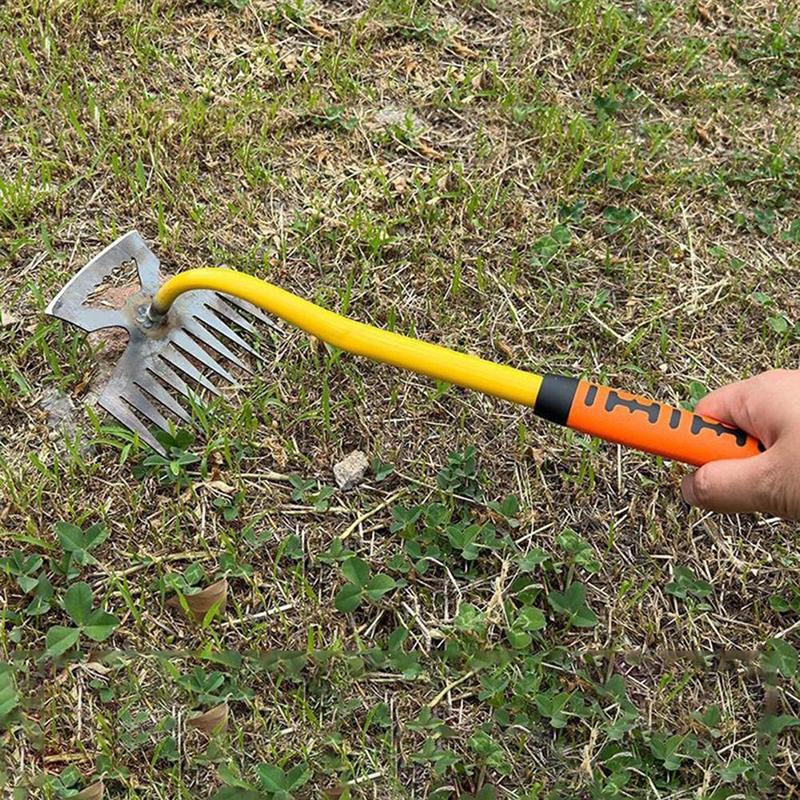 Weeding Artifact Tool Manganese Steel Uprooting Weeder With Handle For Garden Grass Removal
