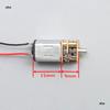 Precision Steel Gear N20 Mini DC Motor with D-Shaft, 5V