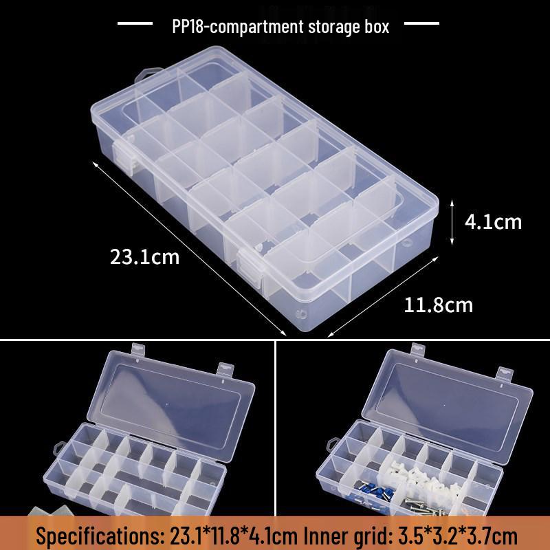 Transparent Multi-Layer Detachable Storage Box for Small Items and Lego Bricks