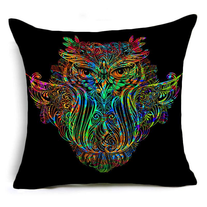 New Owl Pillow Cover Home Sofa Pillow Cover