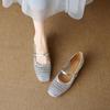 2026 Spring British Style Slimming and Breathable Mary Jane Shoes Women's Hollow Shallow Mouth Single Shoes