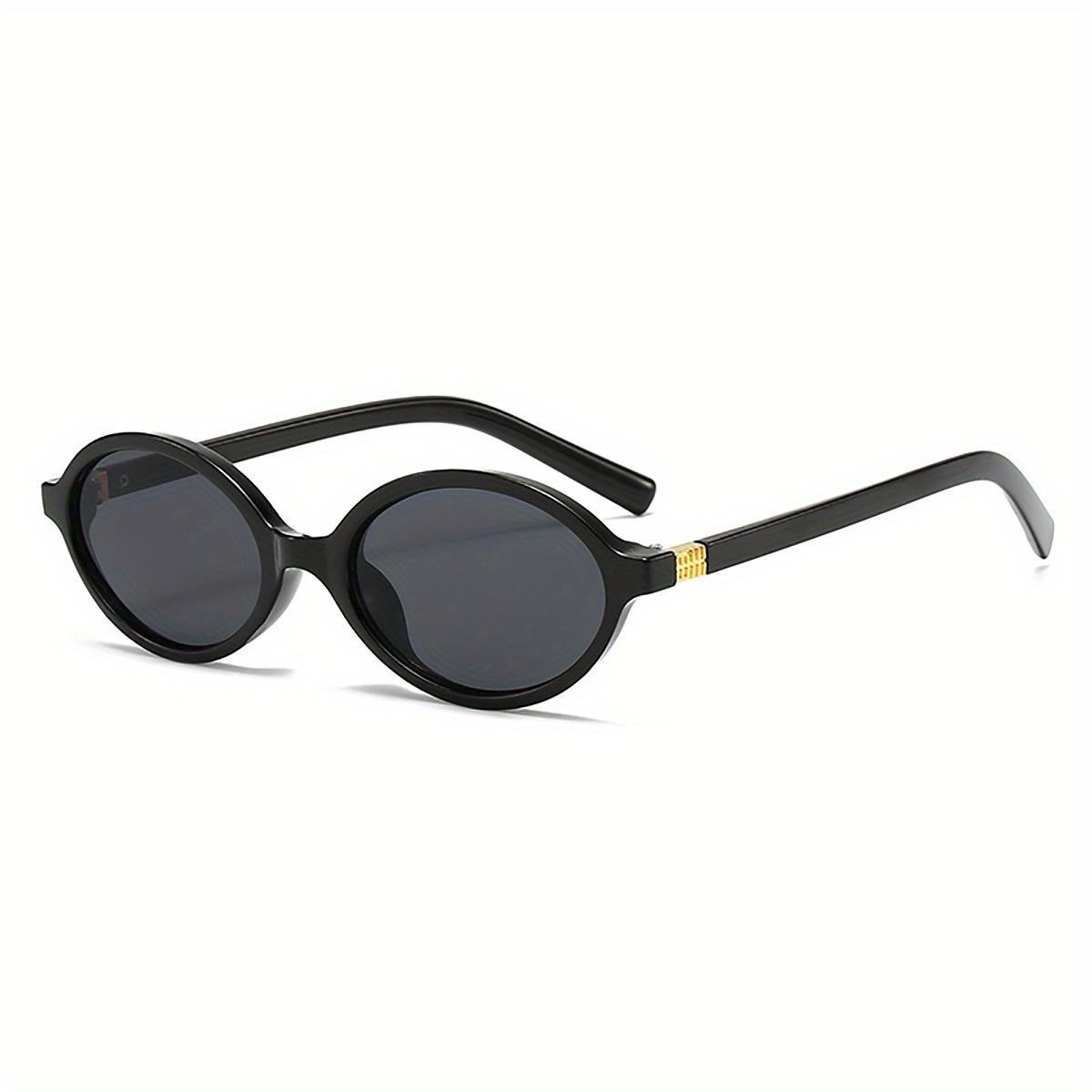 

Retro Oval Fashion Glasses with Anti-Glare Lenses - Chic Small Frame Ideal for Party Wear & Travel Glasses Accessories