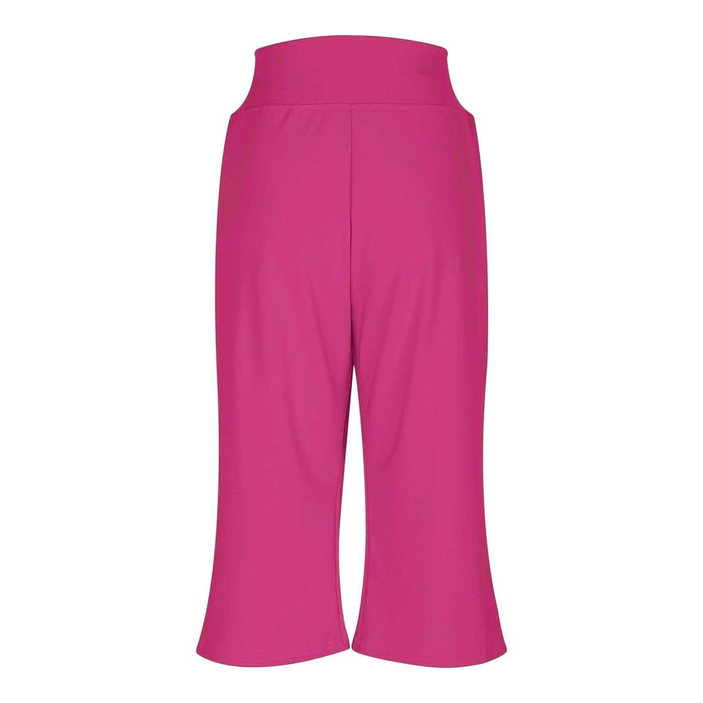 Women's Wide Leg Pants Elastic High Waist Drawstring Pants Flowy Summer Beach Palazzo Pants Casual Trousers