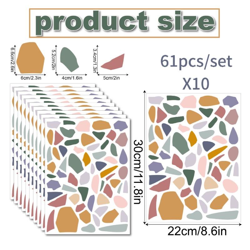 

Красочные наклейки на стену из неправильного камня Современная гостиная спальня украшение стены фоновая стена ПВХ самоклеящиеся наклейки на стену