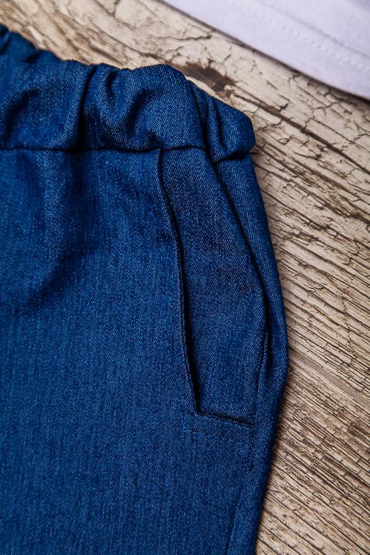 Summer Boys’ Clothing Set – Lightweight T-Shirt & Practical Denim Shorts, Summer, 6105-075-33 HC