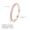 ZHOUYANG Ring For Women Simple Style Thin Rings Micro-inserts Cubic Zirconia Austrian crystal Fashion Jewelry R421 R062