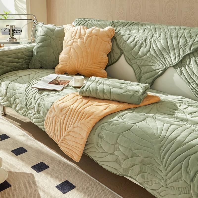 Winter Plush Sofa Cover Universal Non-Slip Couch Cover Towel Sofa Mats for Living Room Decoration Sofa Cushion Backrest Towel