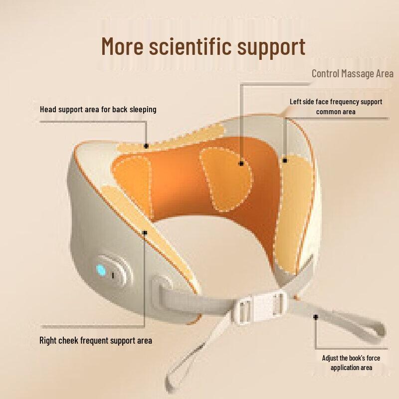 HEZHENG Portable U-shaped Neck Massager Pillow CN plug (adapter included)