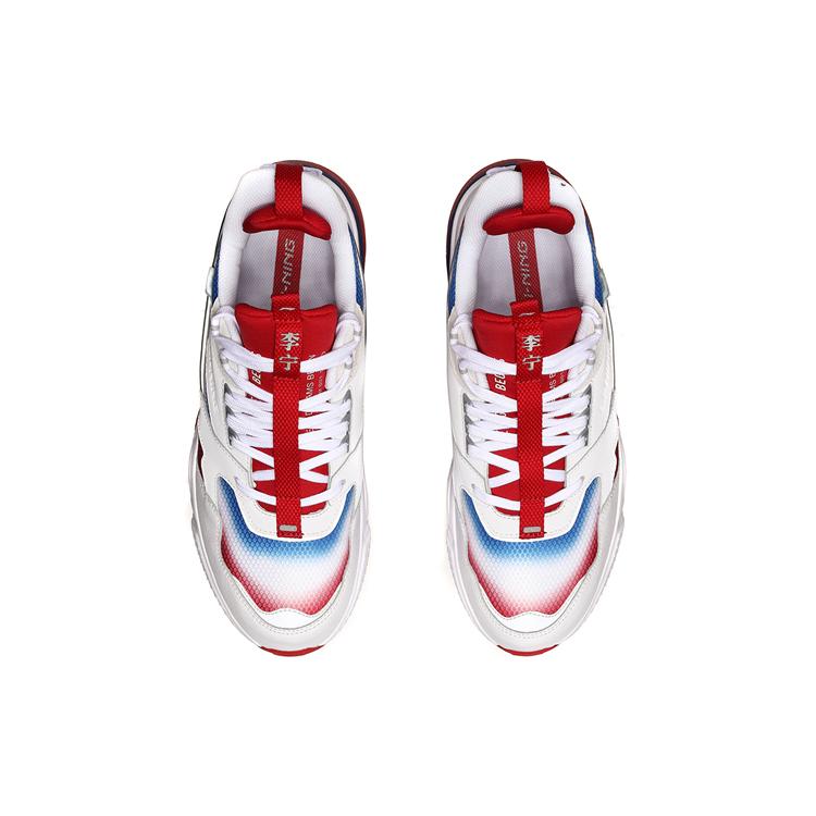 Li Ning 001 Running Shoes Unisex Low Top White/Red AGLN227-1